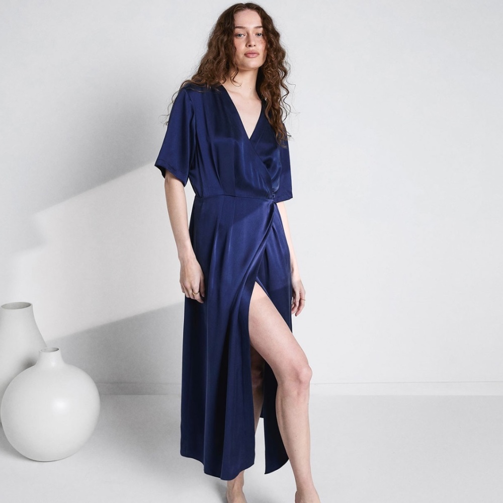 NWT Lunya Washable Silk Wrap Dress